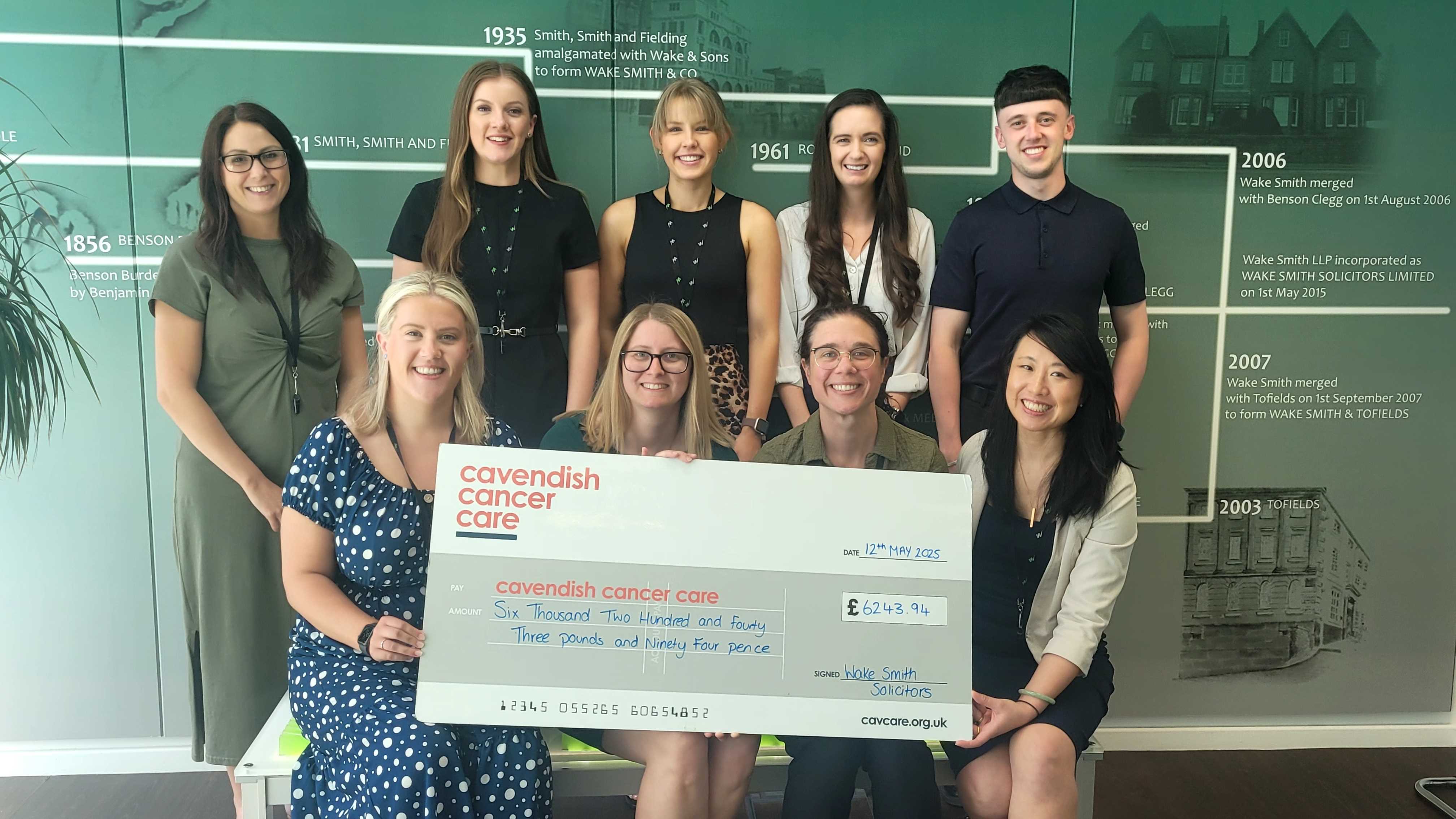 Wake Smith beats £6k target for Sheffield charity