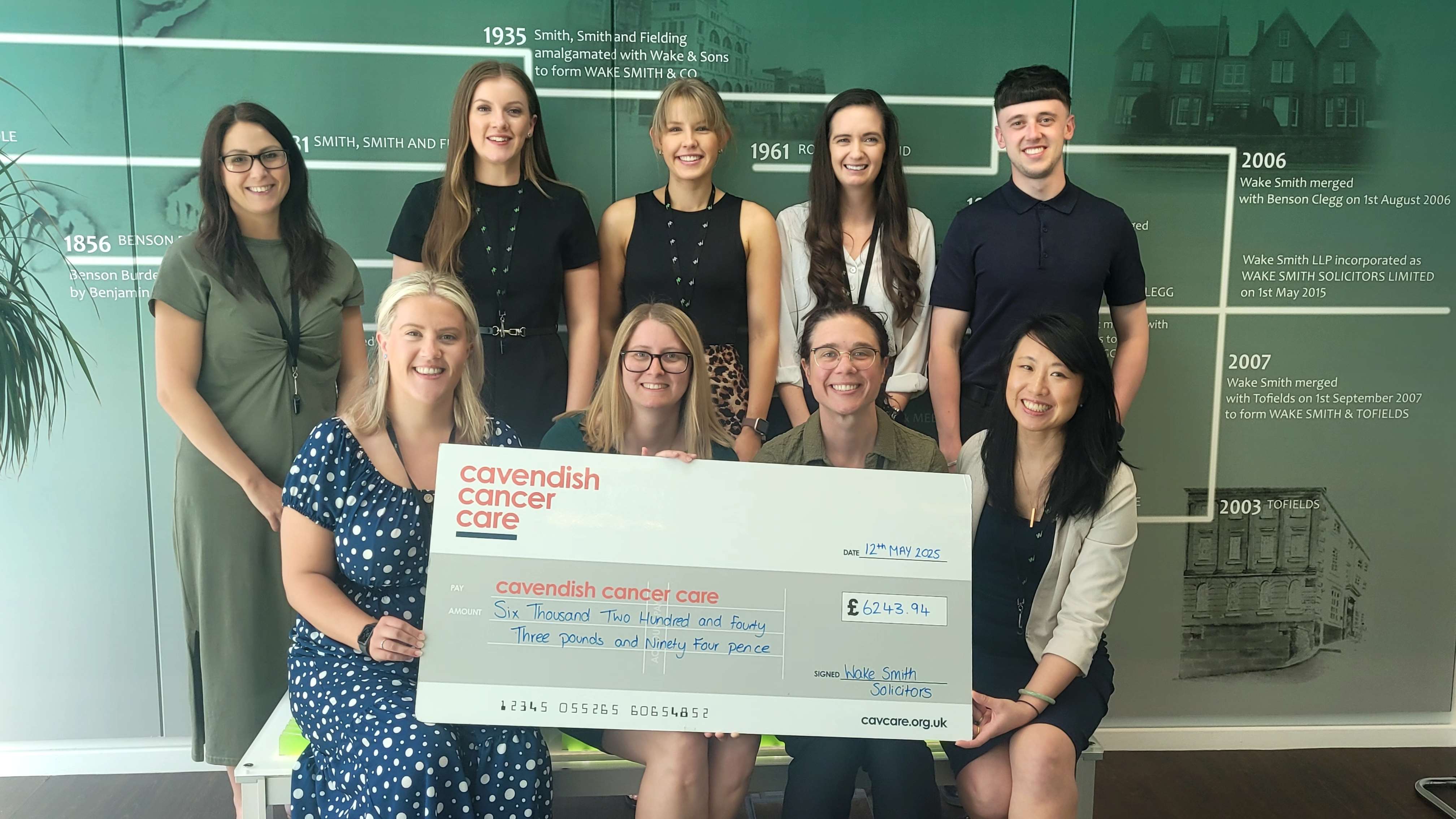 Wake Smith beats £6k target for Sheffield charity
