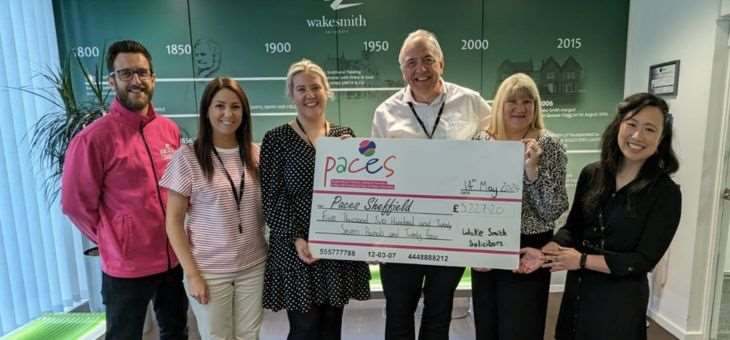 Wake Smith raises more than £5,200 for Sheffield PACES